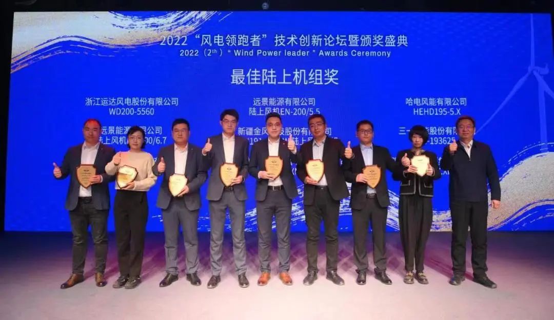 Windey Awarded 2022 "Wind Power Leader"