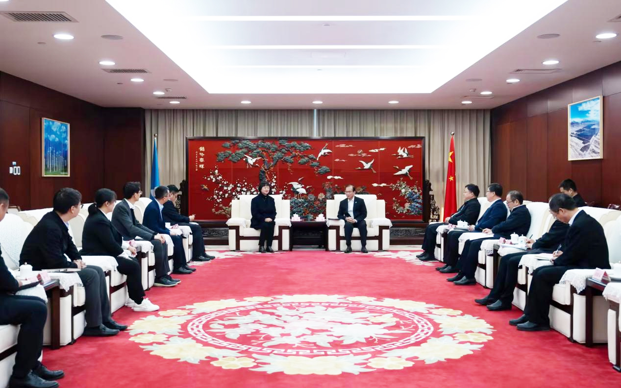 888腾博会官网股份董事长高玲造访中国华电董事长江毅